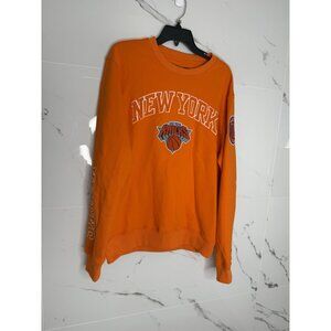 New York Knicks Orange Embroidered Pullover Hoodie Men S NBA 🏀ProStandard